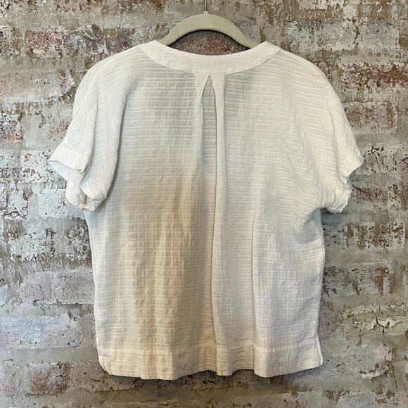 Marine Layer | Bali Tunic in Shadow Stripe | White | Size XS - Picture 3 of 7